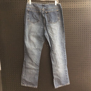 Denim pants w/stretch band