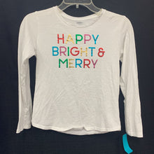 Load image into Gallery viewer, &quot;Happy bright and merry&quot; Christmas top
