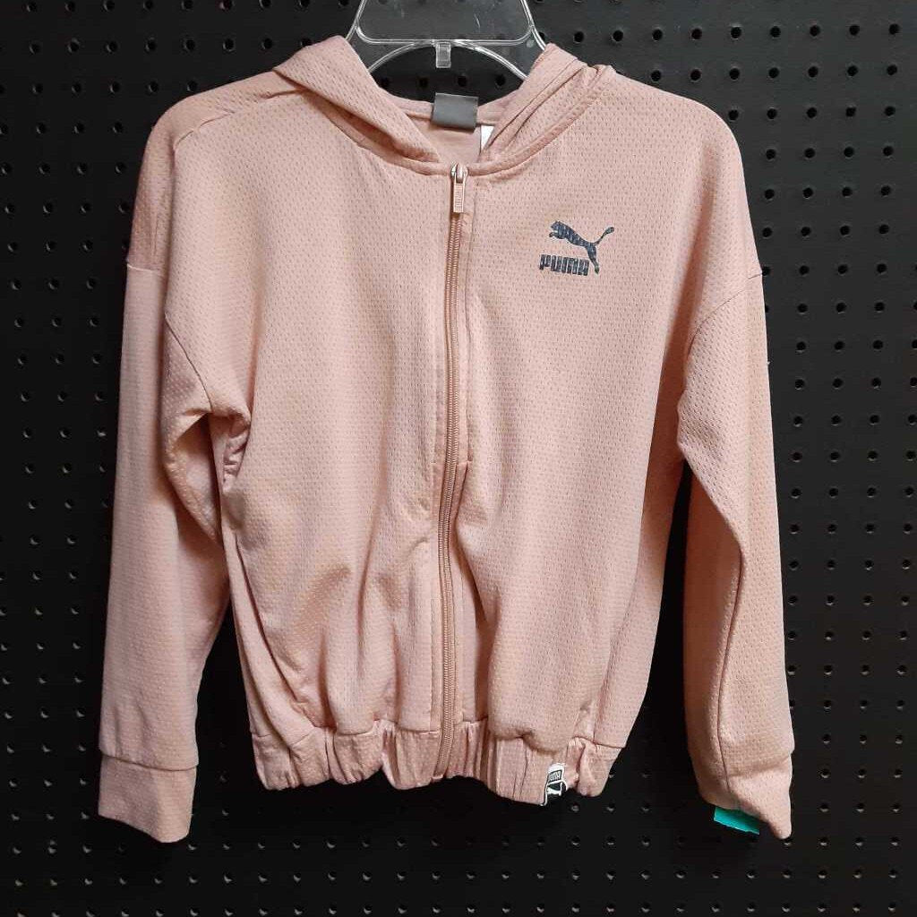 Hooded athletic jacket