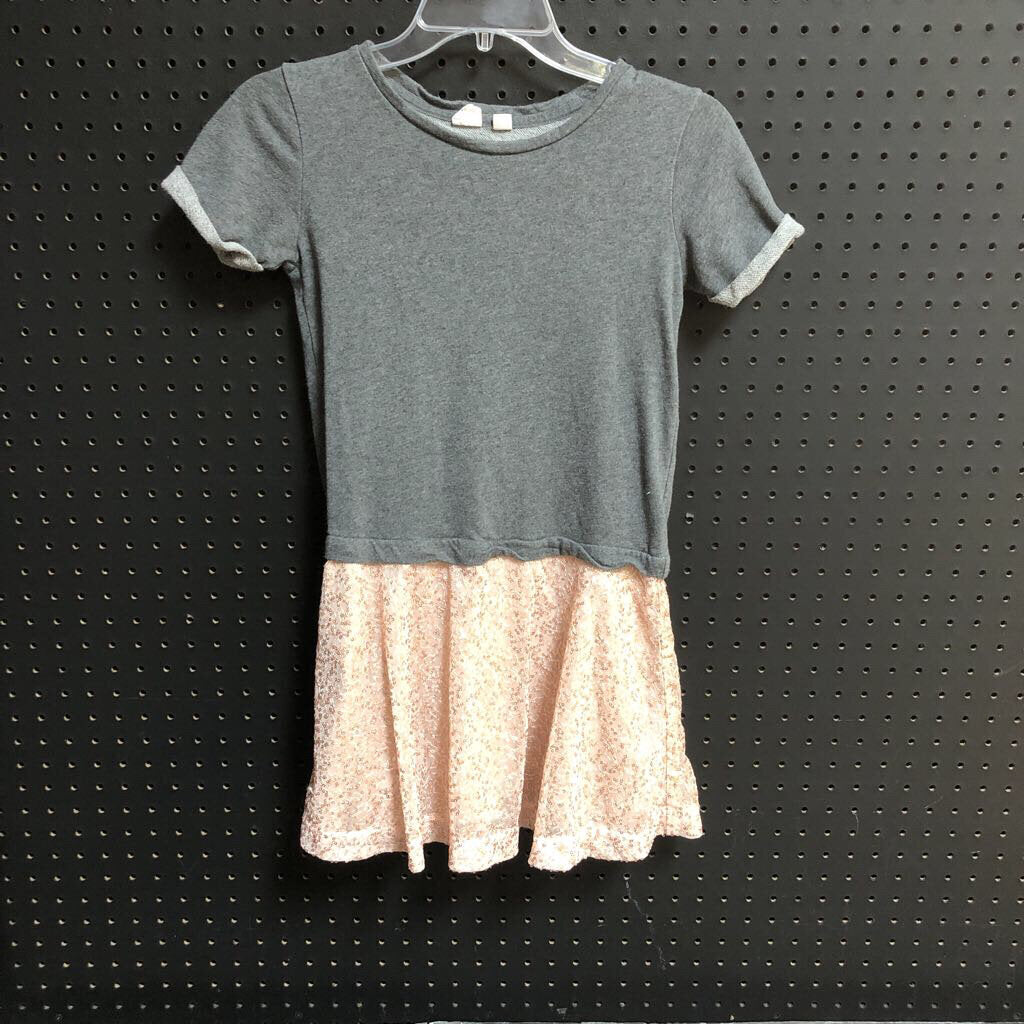 2 tone dress w/sequins