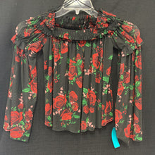 Load image into Gallery viewer, Rose off the shoulder tube top
