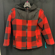 Load image into Gallery viewer, Boys Hooded plaid jacket
