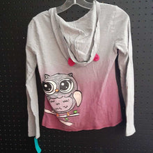 Load image into Gallery viewer, Hooded sparkly owl w/bow top
