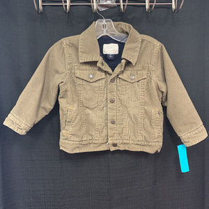 Boys winter corduroy button jacket