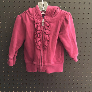 Hooded zip sweatshirt