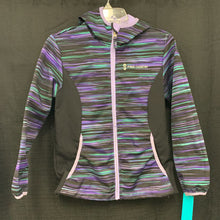 Load image into Gallery viewer, Girls hooded zip jacket
