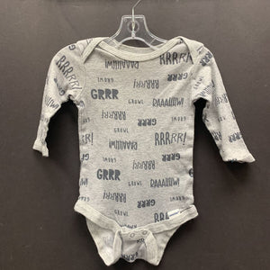 "Rawwr Growl grr" onesie