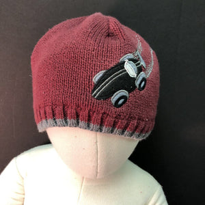 Boys race car Winter hat
