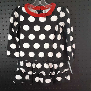 Polka dot ruffle dress