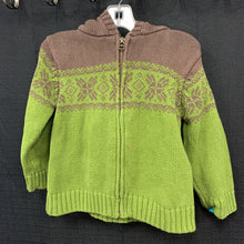 Load image into Gallery viewer, Patterned hooded zip up jacket
