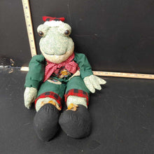 Load image into Gallery viewer, holiday sitting frog(christmas)
