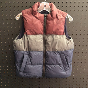 Boys tri-color zip up vest