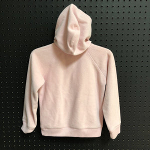 Hooded button up sweatshirt w/pockets