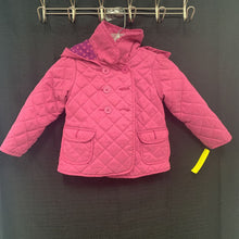 Load image into Gallery viewer, Girls hooded quilted winter jacket
