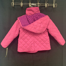 Load image into Gallery viewer, Girls hooded quilted winter jacket
