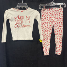 Load image into Gallery viewer, 2pc &quot;Wake me when it&#39;s Christmas&quot; sleepwear
