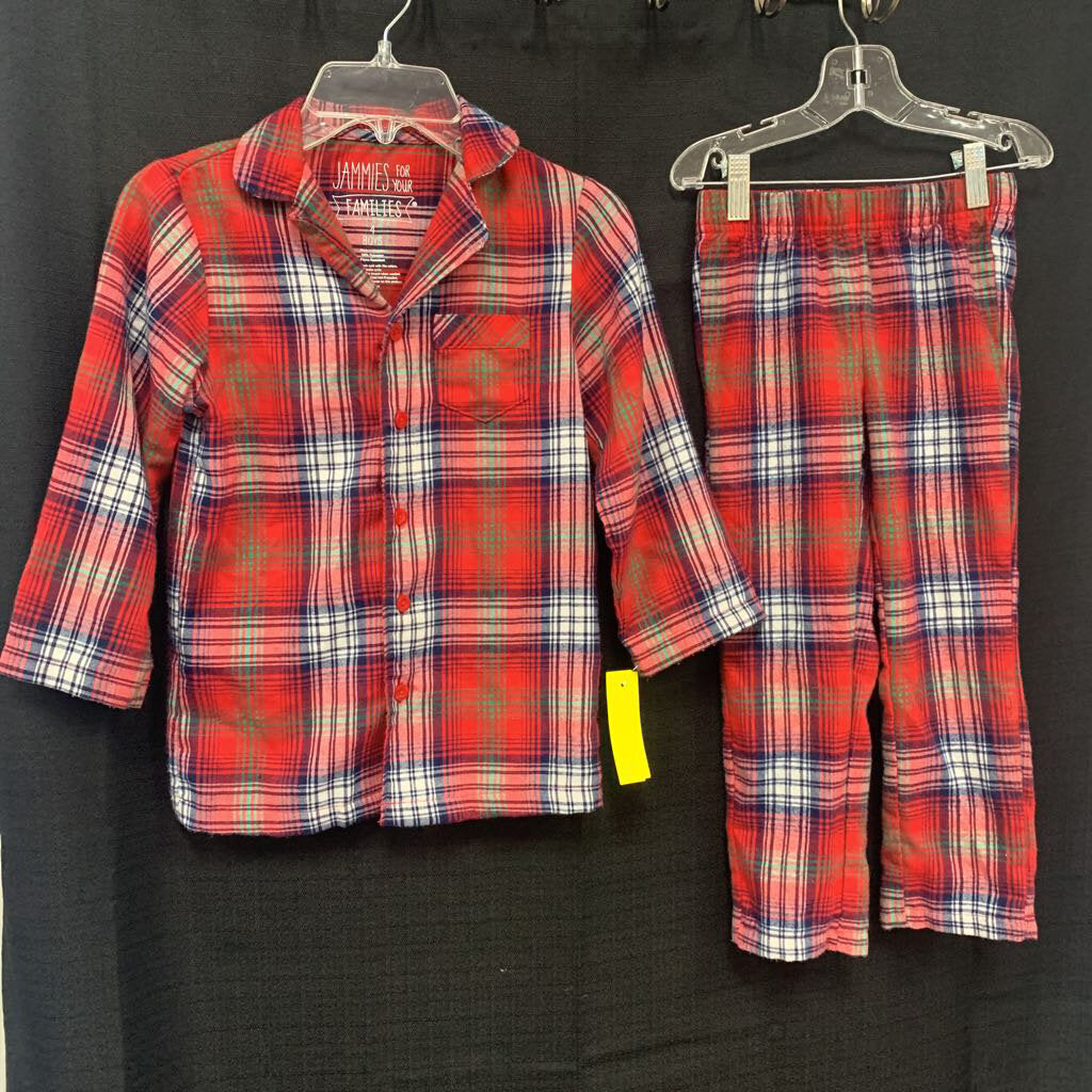 2pc plaid christmas sleepwear