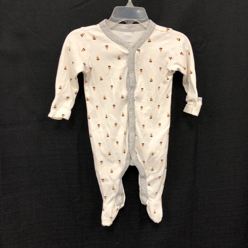Button up Candy corn outfit