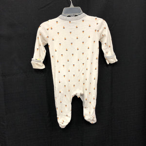 Button up Candy corn outfit
