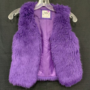 Girls winter fur vest