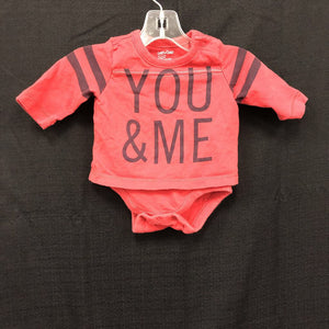 "You and me" onesie