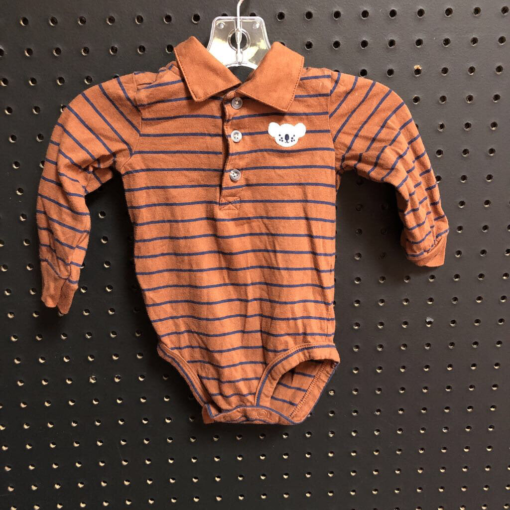 Half button koala onesie