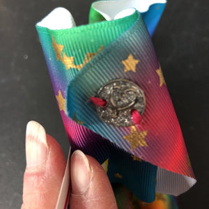 star print bow w/star