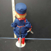 Load image into Gallery viewer, Vintage Collectibles Hans Brinker storybook skater doll w/ stand
