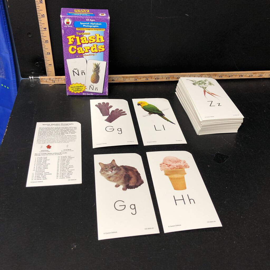 Spanish Alphabet flash cards