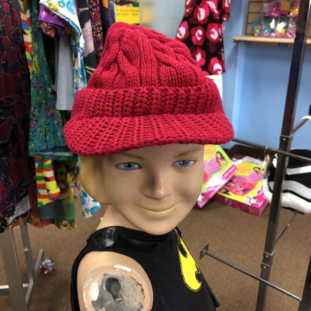 Girls flat bill winter hat