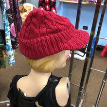 Load image into Gallery viewer, Girls flat bill winter hat
