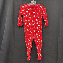 Load image into Gallery viewer, Zip up christmas outfit w/feet
