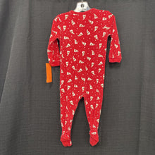 Load image into Gallery viewer, Zip up christmas outfit w/feet
