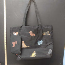Load image into Gallery viewer, Dog print handbag w/wallet
