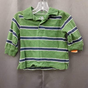 Half button stripe shirt