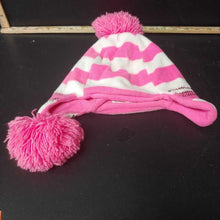 Load image into Gallery viewer, Girls striped sequin winter hat
