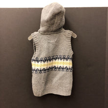 Load image into Gallery viewer, Hooded zip up sweater vest
