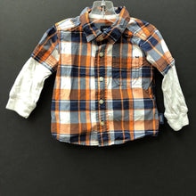 Load image into Gallery viewer, two tone plaid button down shirt
