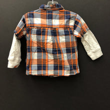 Load image into Gallery viewer, two tone plaid button down shirt
