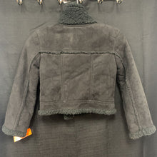 Load image into Gallery viewer, Girls zip up winter jacket
