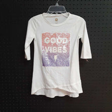 Load image into Gallery viewer, &quot;Good vibes&quot; sequin top
