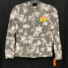 Load image into Gallery viewer, tie dye hooded zip up jacket
