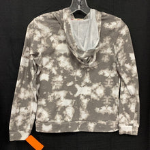 Load image into Gallery viewer, tie dye hooded zip up jacket
