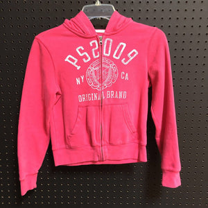 hooded zip sweatshirt