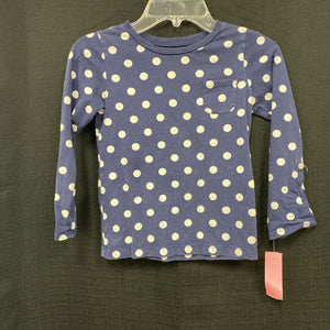 Polka dot pocket top