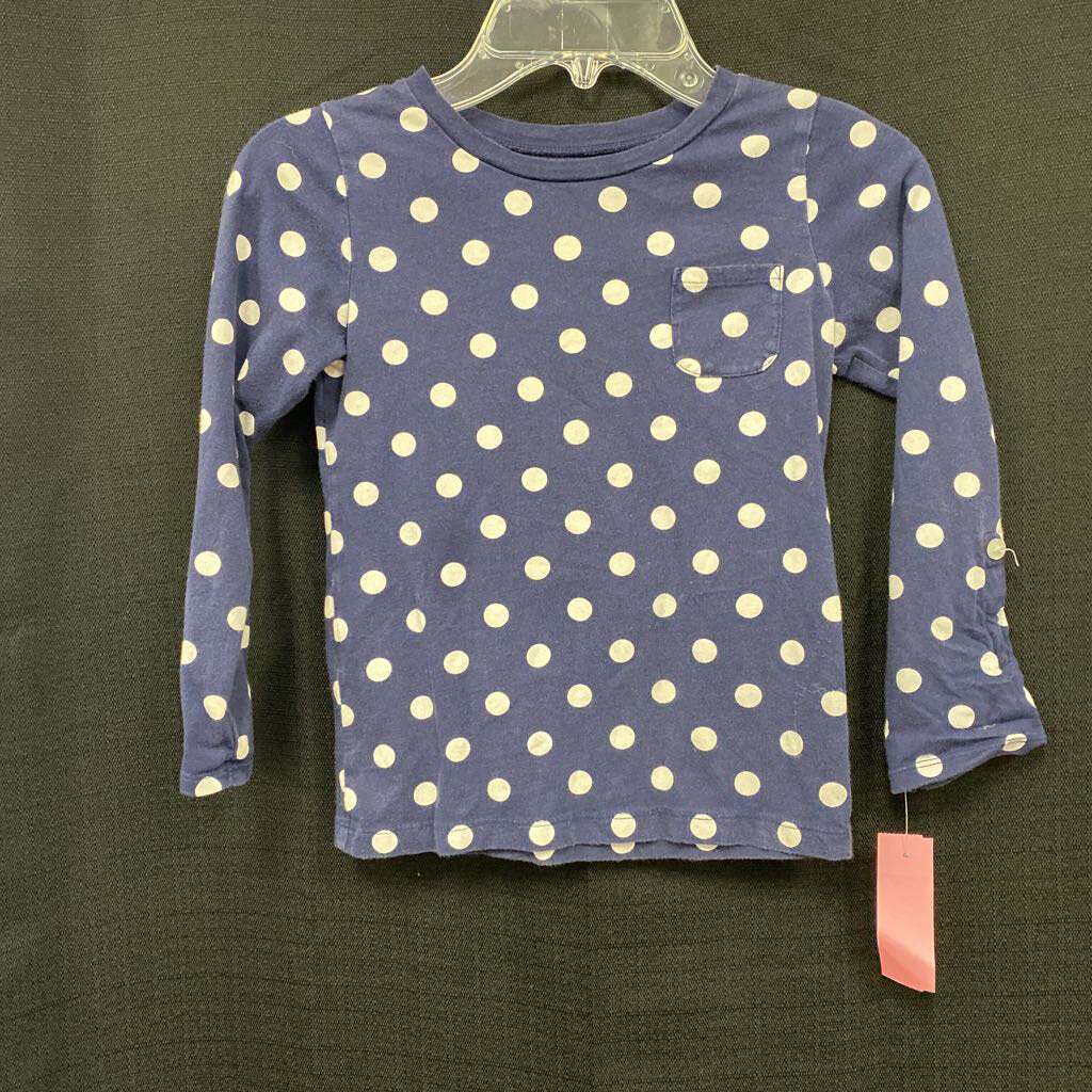 Polka dot pocket top