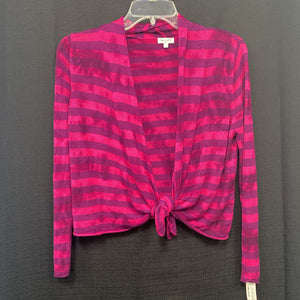 Striped sweater cardigan