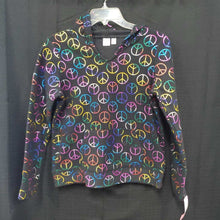 Load image into Gallery viewer, Peace sign hooded sweatshirt
