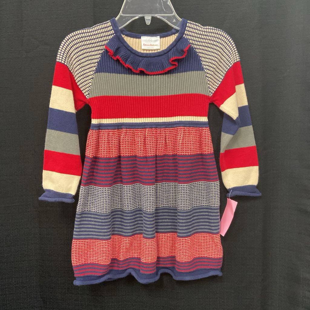 striped sweater dress