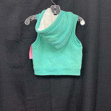 Load image into Gallery viewer, girl zip hooded winter vest
